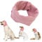 Dog Snood Ear Muffs for Hearing Protection, Hoodie Neck Warmer, Noise Reduction Pet Snood for Dogs and Cats, Bathing Grooming (Pink, L)