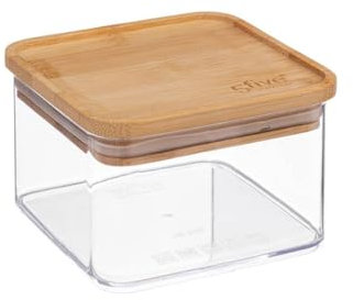 5five - vorratsdose quadratisch bambusdeckel eske 0,5l