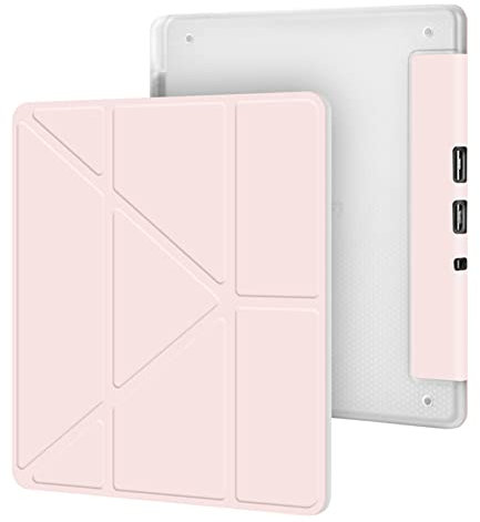 GUKSRASO Coque pour Kindle Scribe 10,2 - Coque fine en TPU avec fonction veille/réveil automatique - Étui uniquement pour liseuse Kindle Scribe - Rose