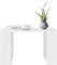 ML-Design Couchtisch 65x65x40 cm, Weiß, Kufenbeine, Quadratischer Wohnzimmertisch, Beistelltisch ideal für Wohnzimmer und Büro, Kaffeetisch im modernen Stil, Sofatisch für Tee und Kaffee