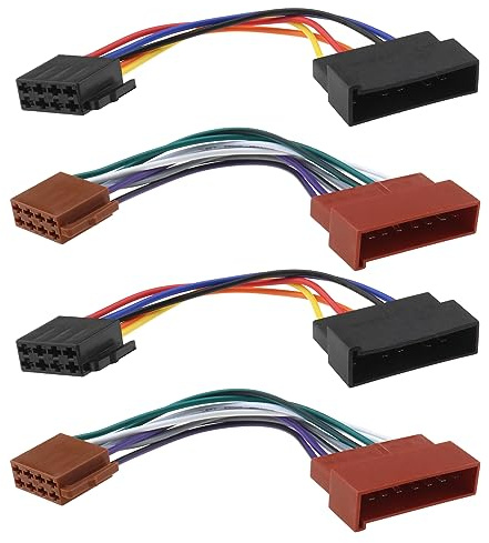 Be In Your Mind 2 Ensemble Connecteur de Câble Adaptateur Faisceau de Câblage Radio ISO Compatible avec Cougar Transit Taurus Sierra Puma Probe Compatible avec Mondeo F350 Granada