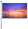 See The Sunset In Miami Flagge, 90 x 152 cm, lichtbeständig, doppelseitig bedruckt, Gartenflaggen, Hausflaggen, Banner für drinnen und draußen, Urlaub, Heimdekorationen