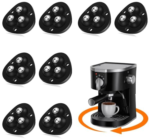 TRVL FIELDER Self Adhesive Caster Wheels Appliance Slider Rollers 8 Pcs