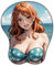 One Piece NaMi 3D Tapis de Souris de Dessin Animé Stéréoscopique Tapis de Souris Ergonomique avec Support de Poignet