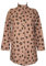 RAGNO Vestaglia da camera donna corta giacca aperta davanti con bottoni e tasche laterali eco pile invernale articolo DM24NR, 851F Fantasia rose quartz, 42