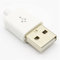 AANAN 10pc / Lot. DIY USB 2.0 A Männliche Montageadapter-Stecker-Steckdose Schwarzweiß (Color : White)