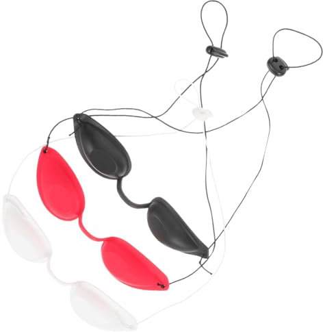 LALAFINA Masque Occultant Réglable Pour Les Yeux Lot De 3 Pour Les Soins De La Peau Et Les Salons De Beauté