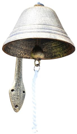 WOFASHPURET Bell Pendant Retro Decor Door Bell Rustic Home Decor Iron Decorations Old Fashioned