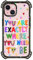 CASETiFY Bounce Hülle für iPhone 15 [6-Fach in Militärqualität getestet, 21,3 Fuß Fallschutz/kompatibel mit Magsafe] — You Are Exactly — Transparent Schwarz