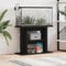 Homgoday Aquariumständer Aquarienunterschrank Aquarienschrank Aquarium Unterschrank Aquarium Tisch Terrarium Schrank Aquarium Stand Schwarz 80x35x60 cm Holzwerkstoff