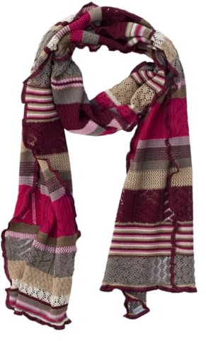 Invero, Merino Schal Manu, 100% Wolle (Amarena)