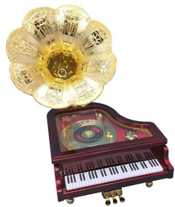 Alipis 1Stk Grammophon Spielzeug für den jahrestag zur hochzeitstag Buchsen für Kickertische Retro-Grammophon-Musikspielzeug Spielzeuge für Klassenkameraden