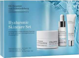 Dr. Susanne von Schmiedeberg - Hyaluronic Skincare Set - Anti A.E.G. Gel Cream 15ml + Super Serum 5ml + Anti A.E.G. Gel Eye Cream 4ml - Travel Set