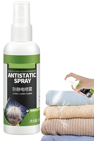 Tktouci Anti-Statik-Spray für Kleidung,Anti-Statik-Spray für Kleidung,Statisches Haftspray 100 ml | Geruchsbeseitiger, Stoffspray in Reisegröße für Kleidung, Stoffe, Bettwäsche, Decken, Teppiche