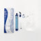 Lizbin Mini filtre à eau personnel en paille, kit de survie d'urgence portable, filtre à eau personnel pour la randonnée, le camping, les voyages (bleu)