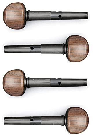 Wittner 270131S04-P, Set mit 4 Violin Feinstimmwirbeln, für 1-2-1-4 Violine, Ø 7,2-1:30, Palisanderfarben, 4er Pack, Made in Germany