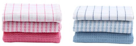 EXQUIMEUBLE 6stücke Teiliges Küchentuch Praktische Geschirrtücher Saugfähige Reinigungstücher Für Küche Und Haushalt Effiziente Reinigung Ohne Rückstände Farben Zufällig Ausgewählt