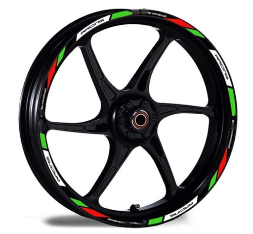 YOUZKA Felgenband Für Aprilia Für DORSODURO 750 FAKTOR Racing GPR April RSV RS4 Tuono SR50 Motorrad Rad Aufkleber Reflektierende Aufkleber(Color3)
