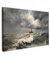 MuchoWow© Wandbilder Groß 120x80 cm XXL Schlafzimmer Home Deko Wohnung Bild Wohnzimmer Fotoleinwand Wand Bilder Leinwand Wall Decor Leuchtturm - Wellen - Sturm