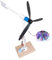 Generador de viento modelo con luz nocturna LED, cadena de 10 m, resistente al agua, molinillo de viento para jardín, valla, decoración, 95 cm x 50 cm, turbina eólica