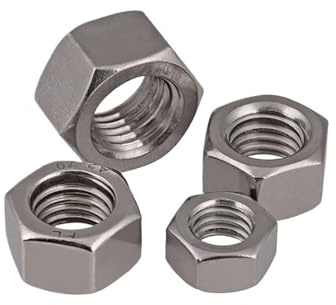 Dadi esagonali BSW in acciaio inossidabile 304 - Dadi filettati Whitworth standard britannici (dimensioni da 1/8 a 1/2)(2pcs)