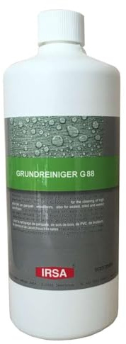 IRSA Grundreiniger G88 1l | Extremreiniger, Für Parkett, Holz, PVC, Linoleum, Gummi, Stein, Wässrige Basis, Schnelle Trocknung, Schaumarm