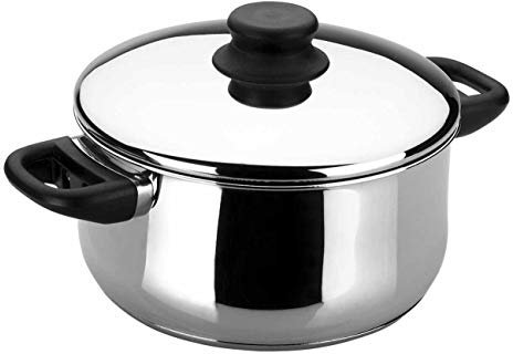 Lacor 14320 Faitout Garinox avec Couvercle 20 cm, Argenté