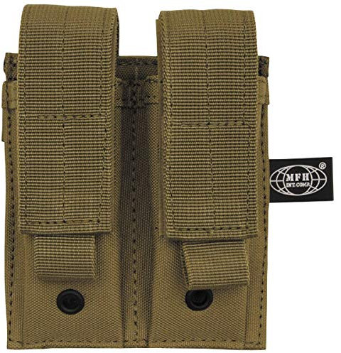 MFH Doppel 9mm Magazintasche Kleine MOLLE Coyote