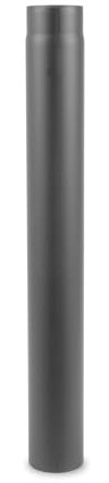 EWO Ofenrohr 130mm Durchmesser - Rauchrohr 100cm lang (Gussgrau) - Feuerrohr 2 mm Stahlblech - Kaminrohr mit Senotherm-Beschichtung - rußbeständig, frost- & tauwechselbeständig