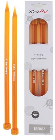 KnitPro Trendz Single Pointed Needles 14 (35cm) | 10.00mm