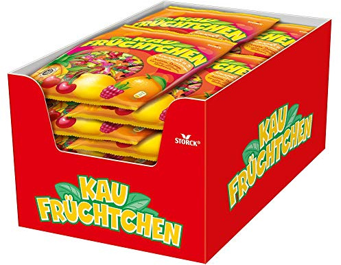 Kau Früchtchen (5 x 425g) / Kaubonbons mit fruchtigen Geschmacksrichtungen