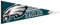 Wincraft NFL 14525115 Philadelphia Eagles Premium Wimpel, 30,5 x 76,2 cm
