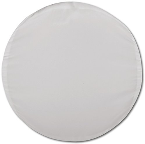 Bestlivings Kissenhülle Ellen in über 100 vers. Größen und Farben, Kissenbezug Dekokissen, Serie: Ellen, Auswahl: 50cm Ø Bezug, Farbe: hellgrau - Silbergrau