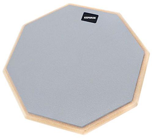 keepdrum DP-GY12 Drum Pad Practice Pad Grau Übungspad 12 Zoll