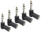 Stereo Audio Adapter, Ancable 5-Pack 1/4 Inch (6.35mm) Male to 1/8 Inch Female Stereo Audio Adapter for Headphone, Piano Keyboard, Guitar, Amp, Metal Detector and Radio