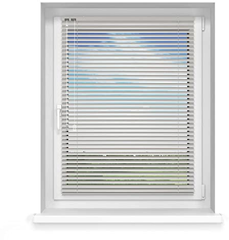 Victoria M. Aluminium Jalousie auf Maß Innenjalousie 25 mm für Fenster, Breite 1600-1699 mm x Höhe 1500-1599 mm