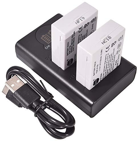 DSTE 2X LP-E8 Ersatz Batterie + Duales USB-Ladegerät mit LCD-Display Kompatibel mit Canon EOS 550D,600D,650D,700D,Kiss X4,Kiss X5,Kiss X6i, Kiss X7i,Rebel T2i,T3i,T4i,T5i Digital Kamera