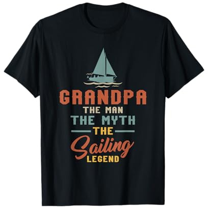 Opa Opa Segelschiff Segeln Segeln Geschenke Segelboot T-Shirt