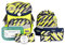 SCHOOL-MOOD - Schulranzen Set Neon Gelb, 7-teilig - Timeless Air+ - ergonomischer Schulranzen Jungen & Mädchen - Schultasche für Kinder in der 1. bis 4. Klasse - Yannick (Neon Yellow)