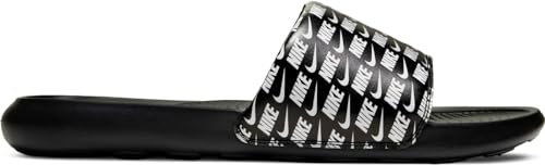 Nike Victori One Slide Print, Mocassino Uomo, Black/White-Black, 42 EU