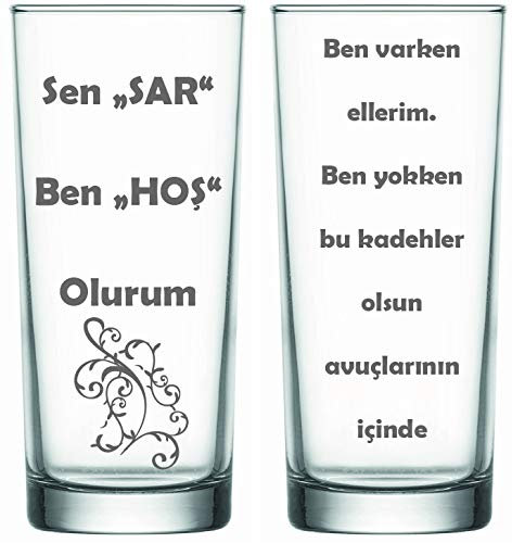 Raki Gläser mit Gravur Glas Raki Bardagi Bardak Rakigläser Sarhos