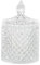 Pandecor Coppa Potiche Portaconfetti con Coperchio in Vetro Stile Boemia d. 8,5 x h. 14 cm