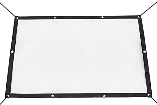 FakeFace Plane Transparent mit ösen Abdeckplane 2x3m Vordach Wasserdicht Windschutz Dachplane Vordächer, Faltbar Schutzplane mit Seil, Reißfest Gartenfolie, Bootsplane, für Gärten, Gewächshaus