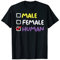 Male Female Human Checkbox LGBTQ Non-Binary Flag Genderqueer T-Shirt