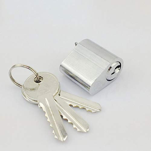 1 Stück Tür Schließzylinder, 30mm * 19mm * 31,5mm Brandschutztür Aluminiumkern Kurzes Schloss Herzkanal Türschloss Herzschloss Zylinder