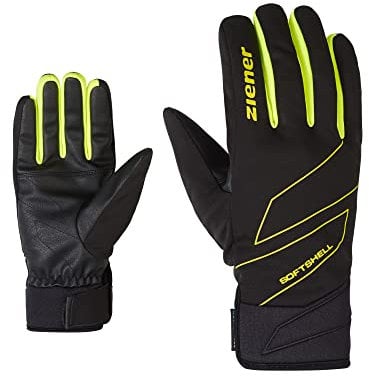 Ziener Herren Ilion Freizeit- / Funktions- / Outdoor-Handschuhe | Soft-Shell, Winddicht, wasserdicht, Poison Yellow, 9