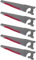 AC – Pack de 5 Sierras sangrientas - Fabricado en plástico - Apto para jóvenes y Adultos - Complemento para Carnaval, Halloween y Celebraciones - 51 cm de Longitud