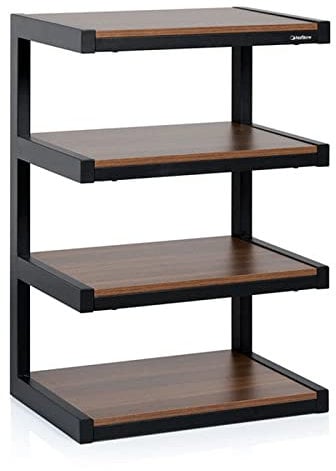 Norstone Esse Hi-Fi Noir et Noyer - Meuble Hifi