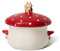 RESVUGA Large Soup Bowl, Double Mushroom Handle & Mushroom Lid - Safety Matt Ceramics 1000ML Noodles Bowls, Use for Stew, Salad, Porridge & More.