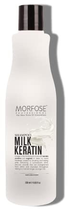 Morfose Milk Keratin Hair Shampoo – Mit Milch-, Keratin- und Argininproteinen – Reparierend, feuchtigkeitsspendend, für trockenes Haar